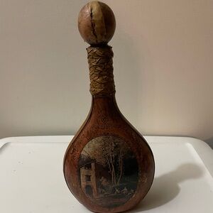 Lovely vintage Italian leather bound decanter